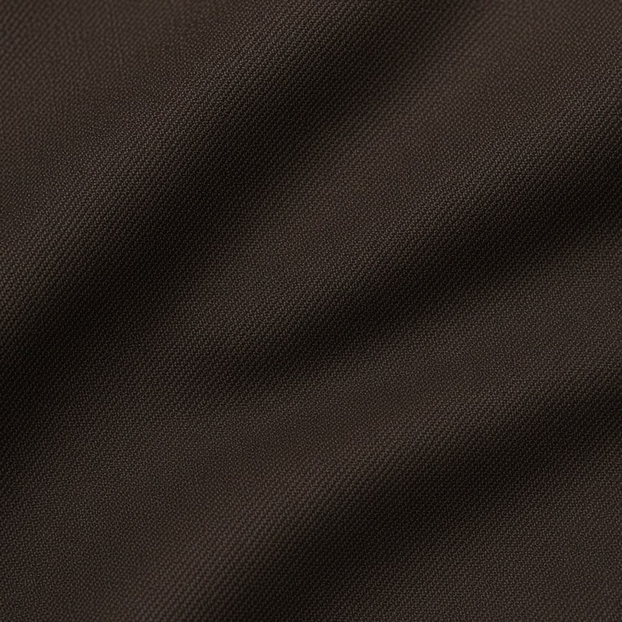Dark brown wool twill swatch